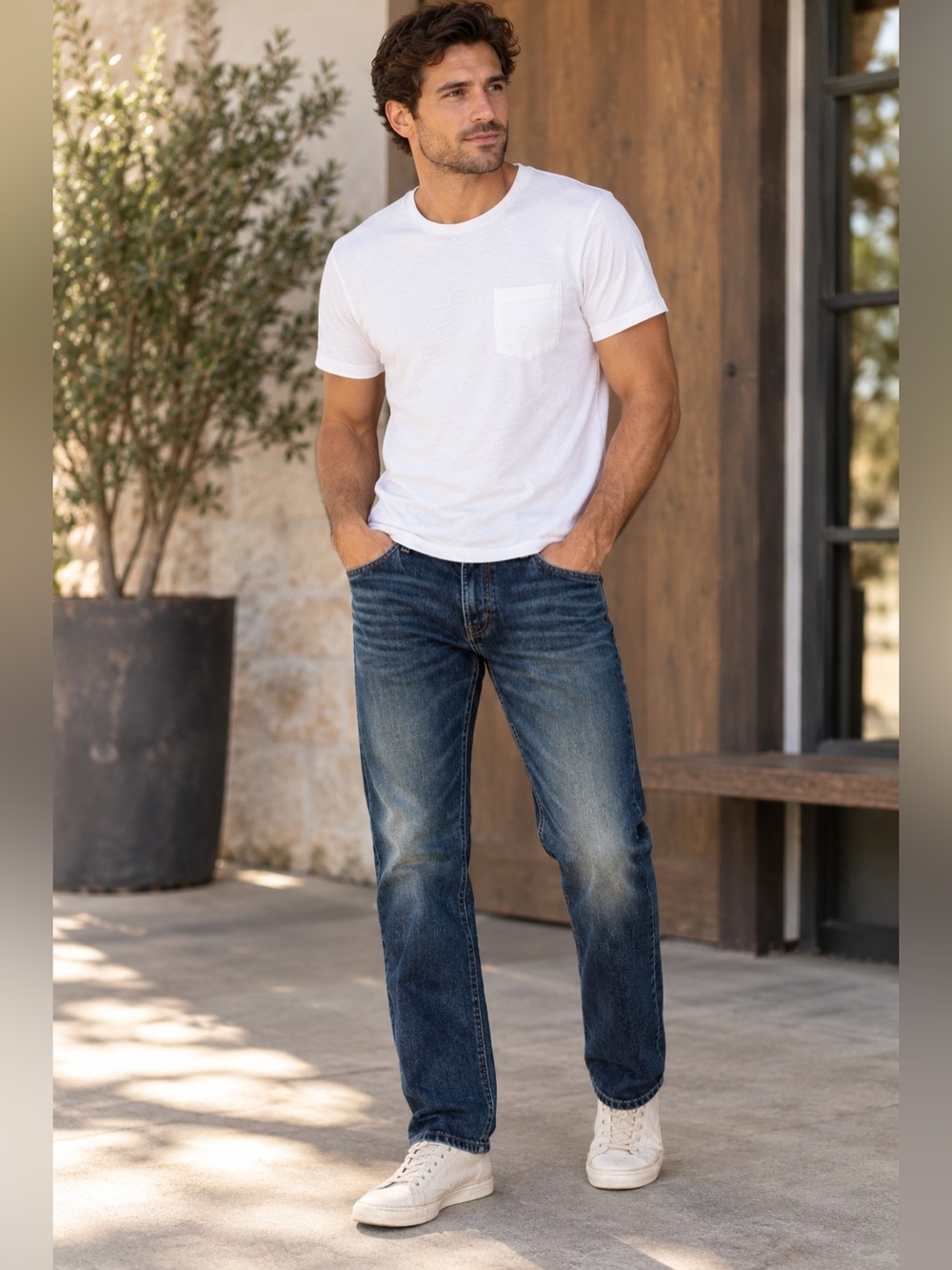 MR. by MOTHER The Ace Men’s 28 Straight Leg Dark Wash Jeans Heritage Normcore